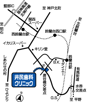 鈴蘭台周辺図